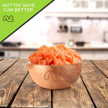NUT CRAVINGS Dry Fruits - Sun Dried Papaya Chunks, (8oz - 1 Pack) Packed Fresh in Resealable Bag - Sweet Snack, Healthy Food, Na