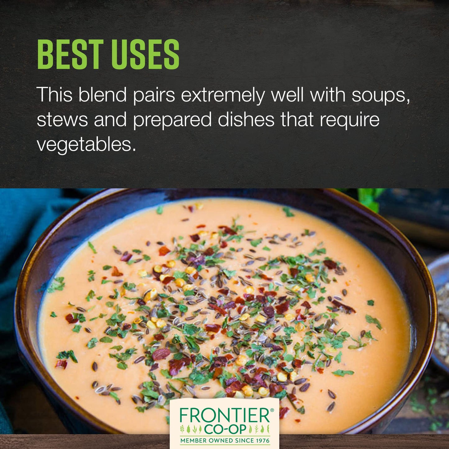 Frontier Co-op Organic Vegetable Soup Blend 1lb - Low Sodium Soup Mix, Dehydrated Veggies and Parsley - Dried for Ramen, Stew