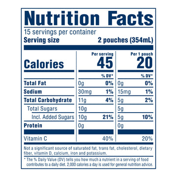 Kool-Aid Jammers Tropical Punch Drink Value Pack, 30 Pouches, 6 fl oz Each, Natural Color, Model 00043000063712