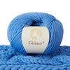 Gisimo 100 Merino Wool Yarn, 6-Ply Luxurious And Soft Yarn For Hand Knitting Crocheting, 176 Oz50G, 127 Yds116 Meters (Blue, 1
