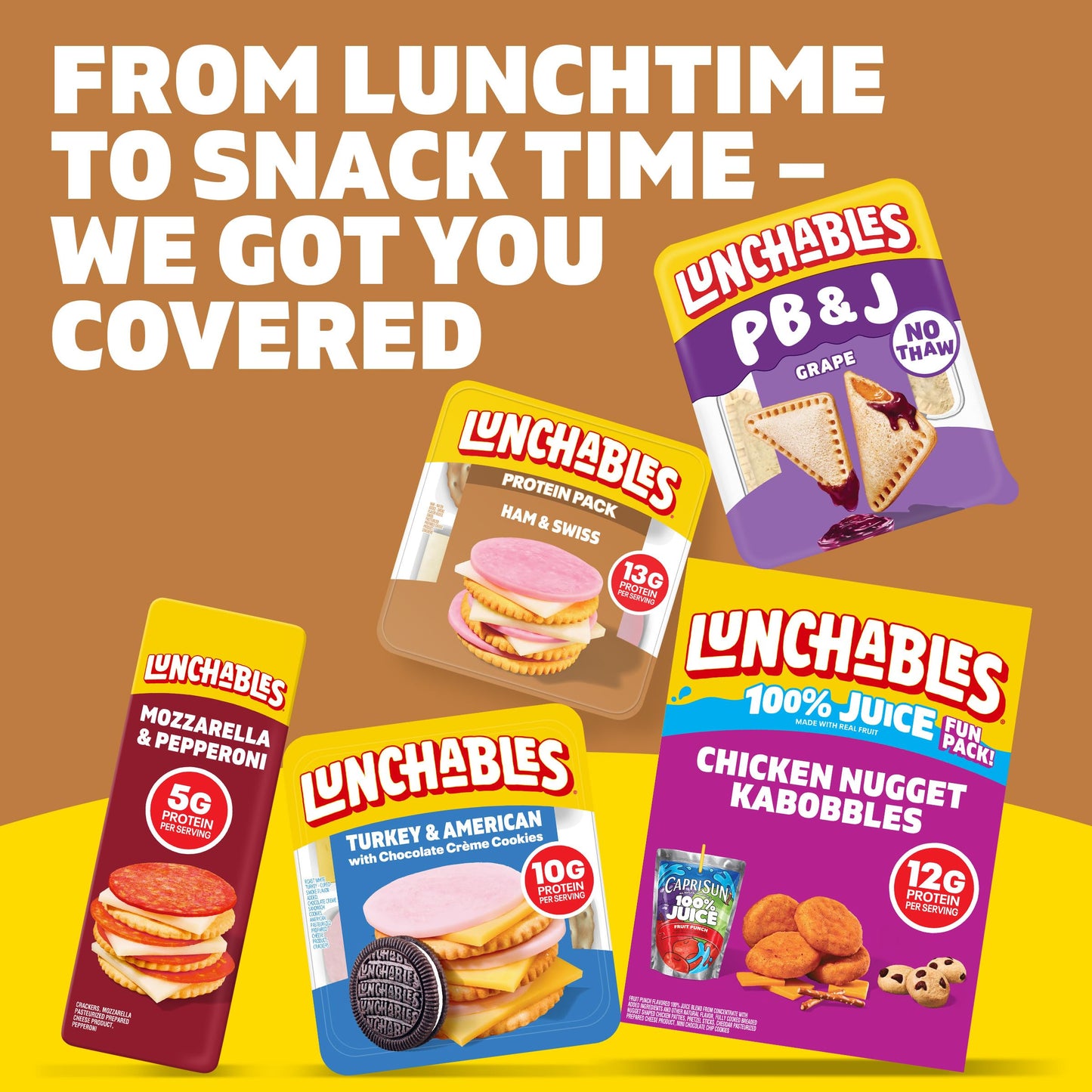 Lunchables Ham & Swiss Protein Pack, 3.2 oz Pack