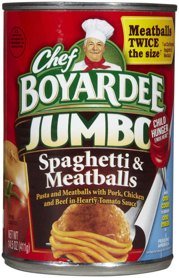 Chef Boyardee Jumbo Spaghetti & Meatballs - 15 oz