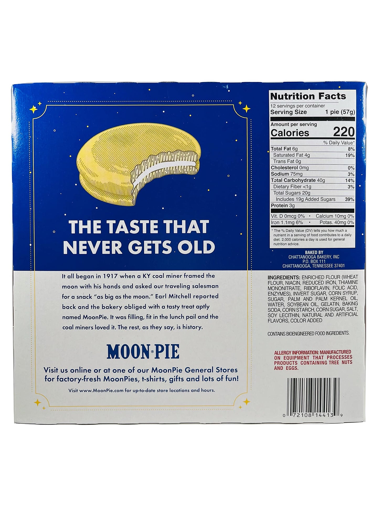 Moon Pie Single Decker Original Marshmallow Sandwich - Banana | 12 Count Box