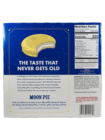 Moon Pie Single Decker Original Marshmallow Sandwich - Banana | 12 Count Box