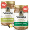 Philosopher Foods - Creamy + Crunchy Alchemy Sprouted Almond Butter - 16 oz (Pack of 2) - Stone Ground Regenerative Organic Crea