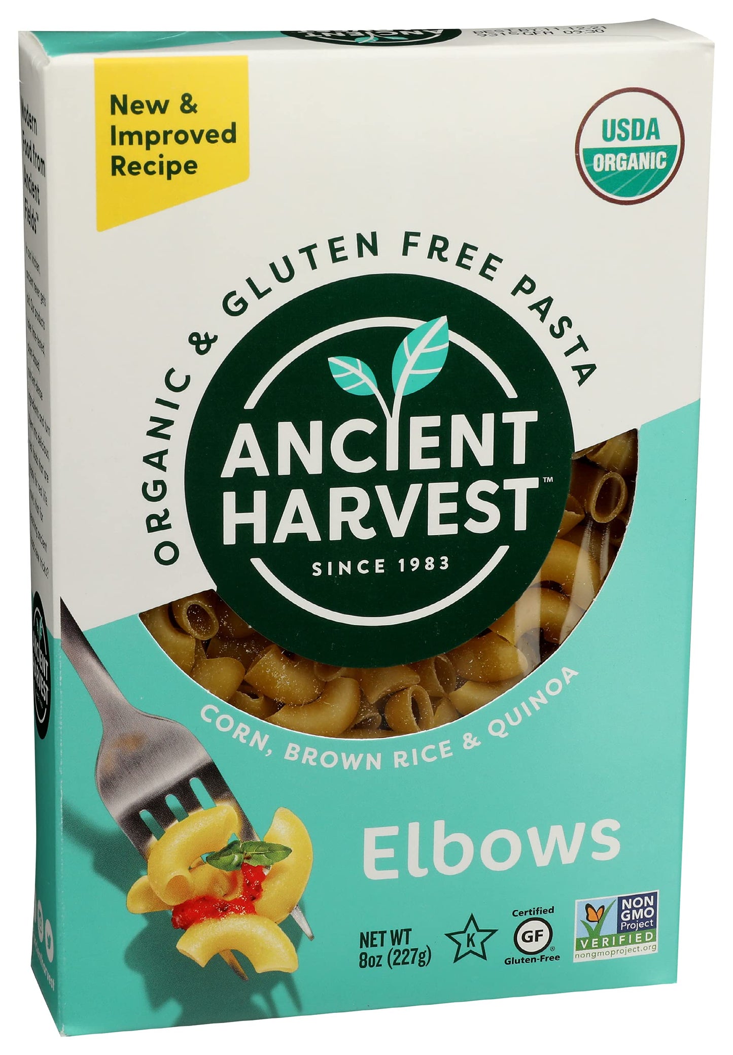 Ancient Harvest Quinoa Pasta, Elbows, 8 Ounce