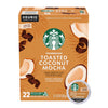 Starbucks K-Cup Coffee Pods, Toasted Coconut Mocha Flavored Coffee for Keurig Coffee Makers, 100% Arabica, Limited Edition, 1 Bo