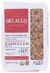 DeLallo Pasta Whole Wheat Farfalle, 16 oz