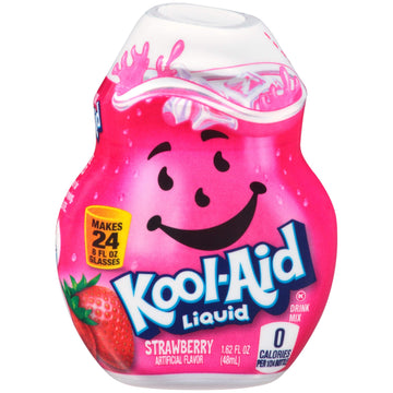 Kool Aid Liquid Concentrate Drink Mix, 1.62 Fluid Ounce (Strawberry, Pack - 12)