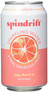 Spindrift Sparkling Water, Grapefruit, 12 Fl Oz