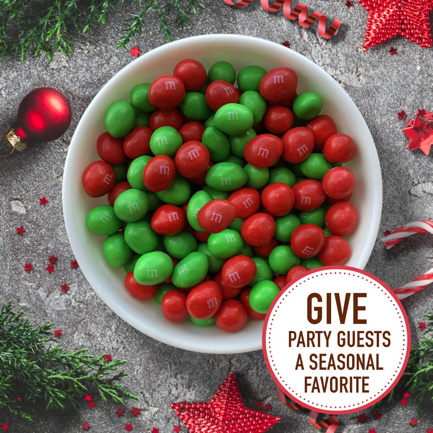 M&M S Peanut Milk Chocolate Candy, Christmas Stocking Stuffers, Bulk Christmas Candy 38 oz Bag