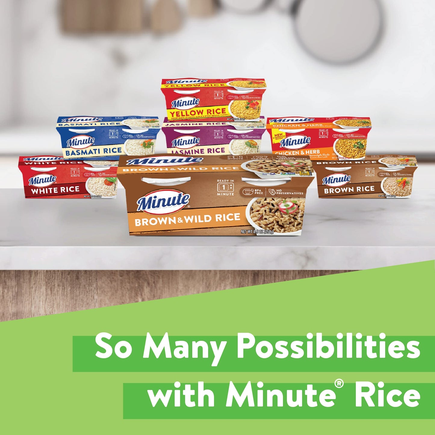 Minute Ready-to-Serve Brown and Wild Rice, Microwavable Rice Cups, 8.8-Ounce Cups (Pack of 8)