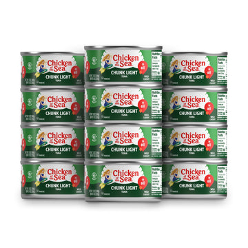 Chicken Of The Sea Chunk Light Tuna In Oil, Wild Caught Tuna, 12-Ounce Cans (Pack Of 12)