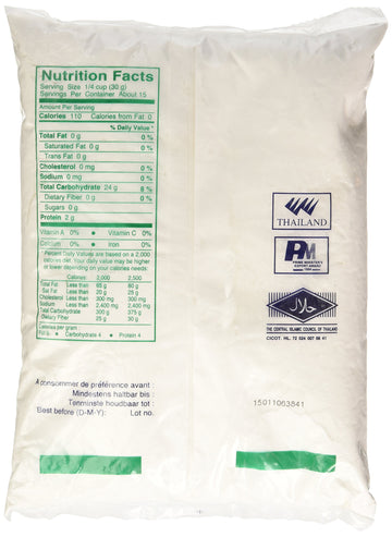 Erawan, Dried Sweet 2X 1 Lb Traditional Water Milled, Glutinous Rice Flour, 32 Ounce