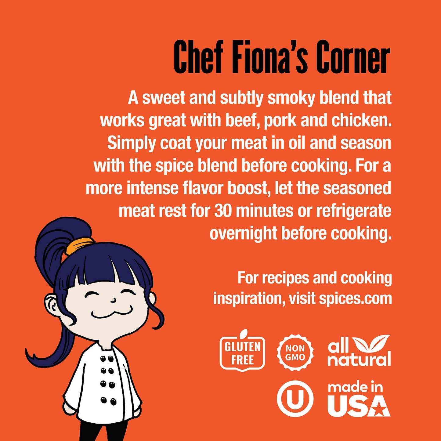 The Spice Lab Sweet Rib Rub Seasoning - 5.8 oz Shaker - All-Natural BBQ Rub for Chicken, Pork Belly, and Ribs - Kosher Vegan