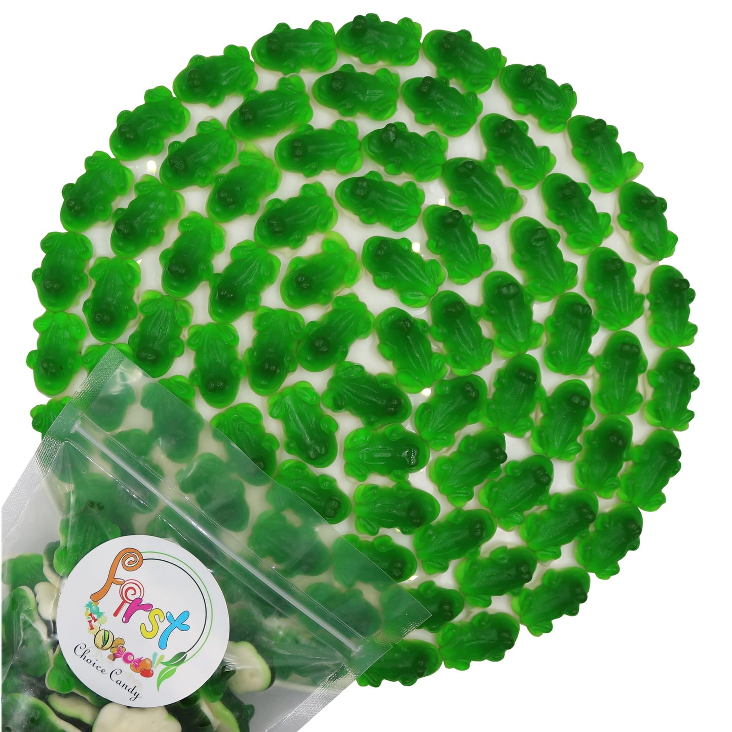Firstchoicecandy Gummy Frogs (Green Frogs, 2 Pound)