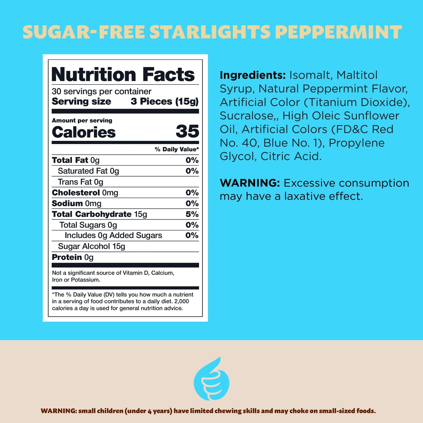 ILIKE! Sugar-Free Starlight Mints - 1-Pound Peppermint Hard Candy