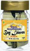 Rani Bay Leaf (Leaves) Whole Spice Hand Selected Extra Large 0.4Oz (12G) Pet Jar ~ All Natural | Gluten Friendly | Non-Gmo | Kosher | Vegan | Indian Origin (Tej Patta)