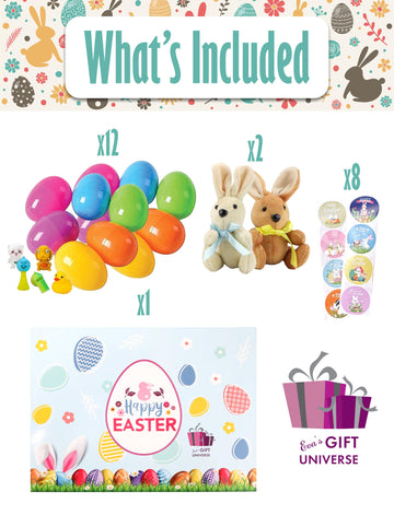 Easter Care Package Blue Box (52 Count) Filled With Candy Chocolates Snacks Cookies And More Easter Gifts For Kids Girls Boys Co