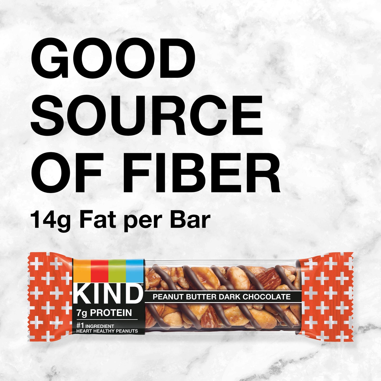 Kind Bars, Peanut Butter Dark Chocolate, Healthy Snacks, Gluten Free, 24 Count