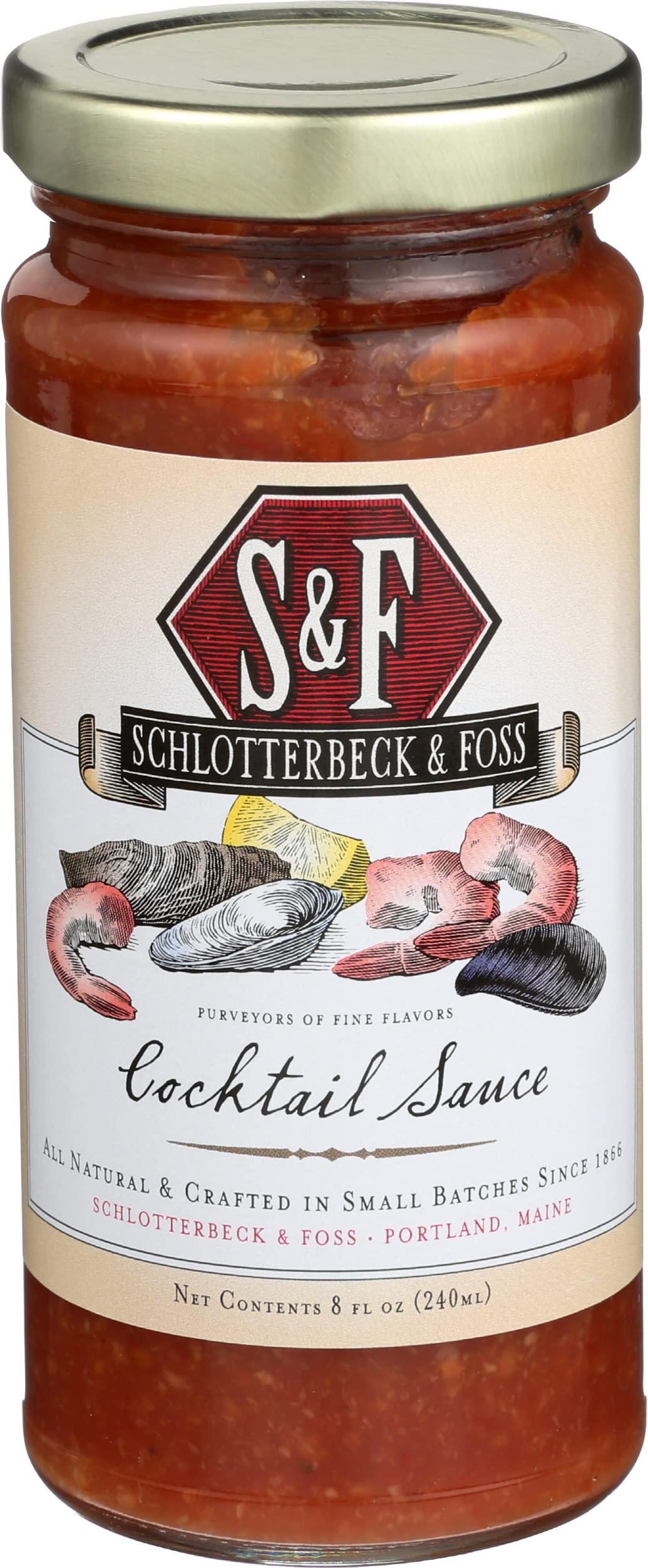 Schlotterbeck & Foss Cocktail Sauce, 8 Fl Oz, Pack of 1