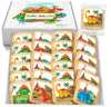 Dinosaur Cookies Individually Wrapped Dino Jurrasic themed Theme Party Favors 24 Pack Bulk for Kids Birthday Party Sugar Cookie