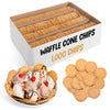 Rooted In Rare Waffle Cone Chips - Round Crispy Waffle Cookies - 9 lbs Bulk Pack - Brown