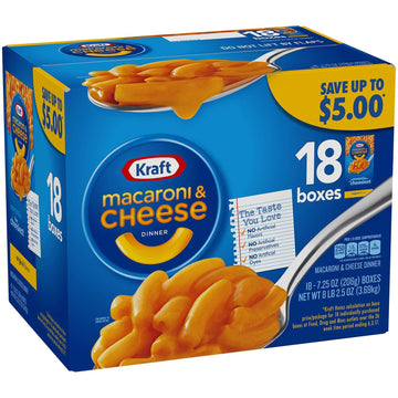 Kraft Macaroni & Cheese - 7.25 Ounces - 18 ct