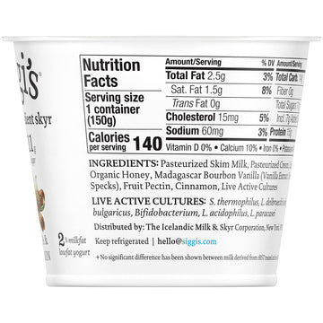 Siggis Skyr 2% Van Cinn (12X5.30)