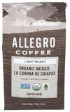 Allegro Coffee, Organic Mexico Light Roast Ground Coffee, 12 Oz.
