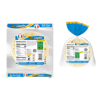 La Banderita Carb Counter Variety Pack | 4.5 & 8 Size Flour Tortillas |Carb Friendly |Keto Certified | 10.8 & 11.9 oz/e.| 14 &