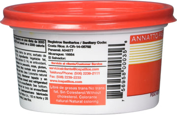 Los Patitos Achiote Paste 7.4 oz. from Costa Rica