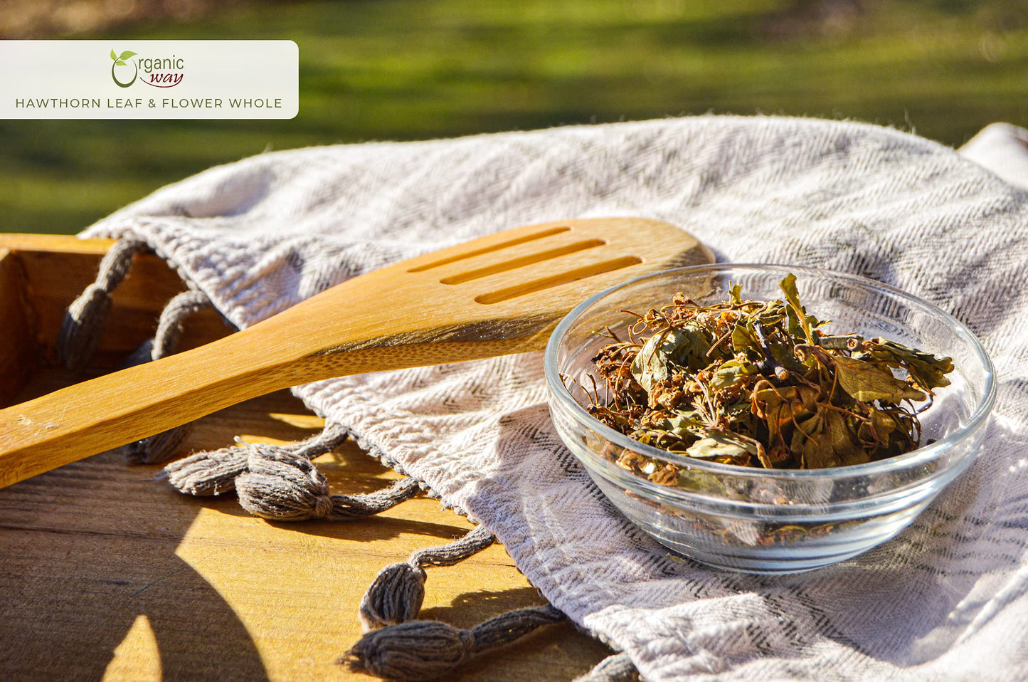 Organic Way Hawthorn Leaf And Flower Whole (Crataegus Monogyna) - Herbal Tea | European Wild-Harvest | Usda & Kosher Certified |