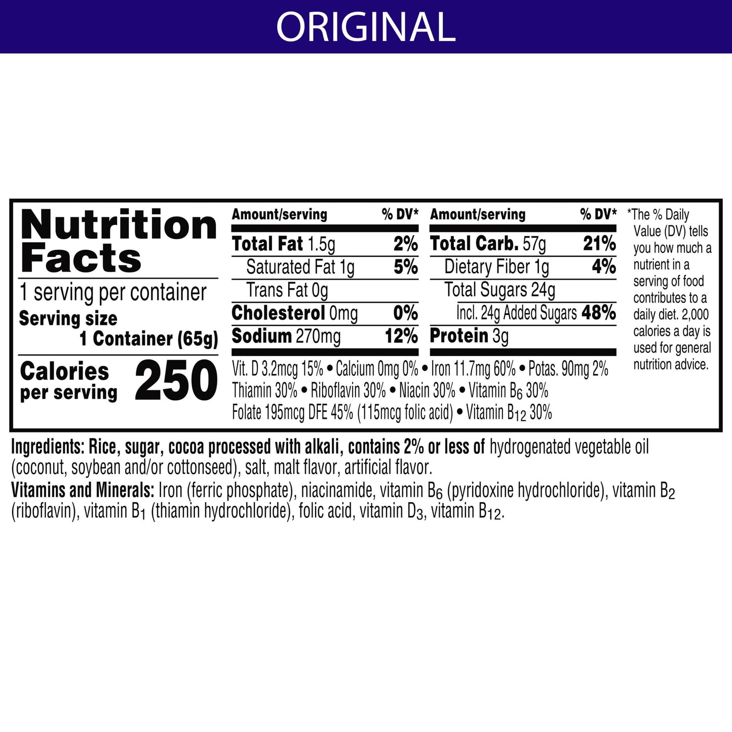 Kelloggs Cocoa Krispies Cold Breakfast Cereal Cups, Kids Snacks, Cereal Cups to Go (12 Cups)