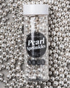 Sweet Spell Silver Pearl Sprinkles for Cake Decorating (120g/ 4.2oz) - Sugar Candy Ball Pearls for Cupcakes, Ice Cream Toppers,