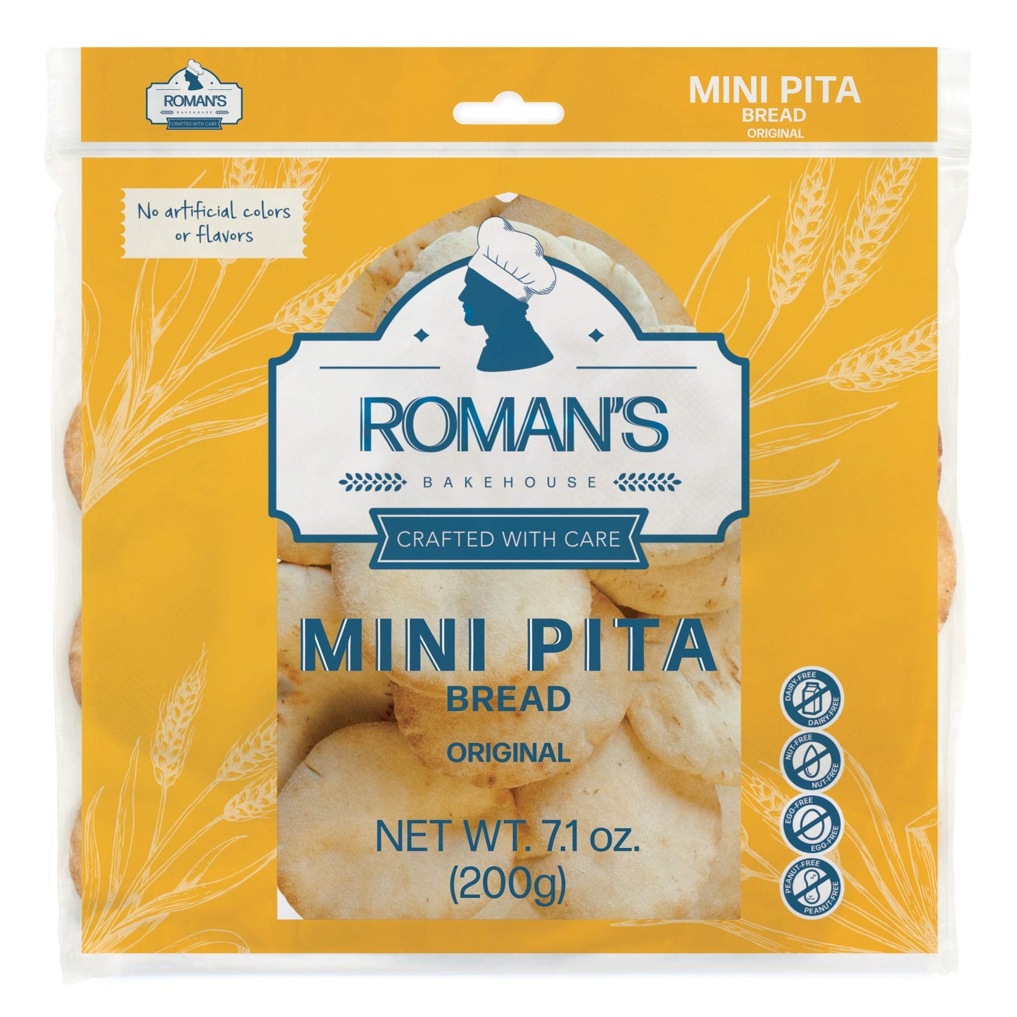 Romans Bakehouse Pita Bread Original Mini, 200g