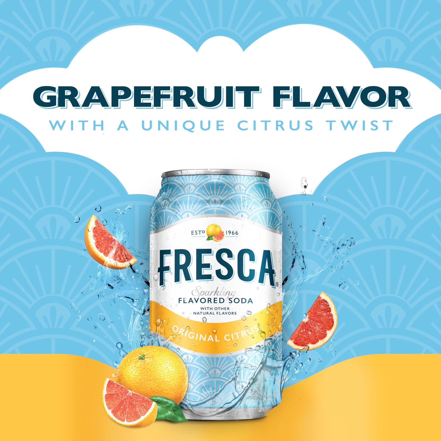 Fresca Citrus Soda, 12 Ounce (Pack of 12) - Refreshing Citrus Flavor, 144 Fl Oz Total