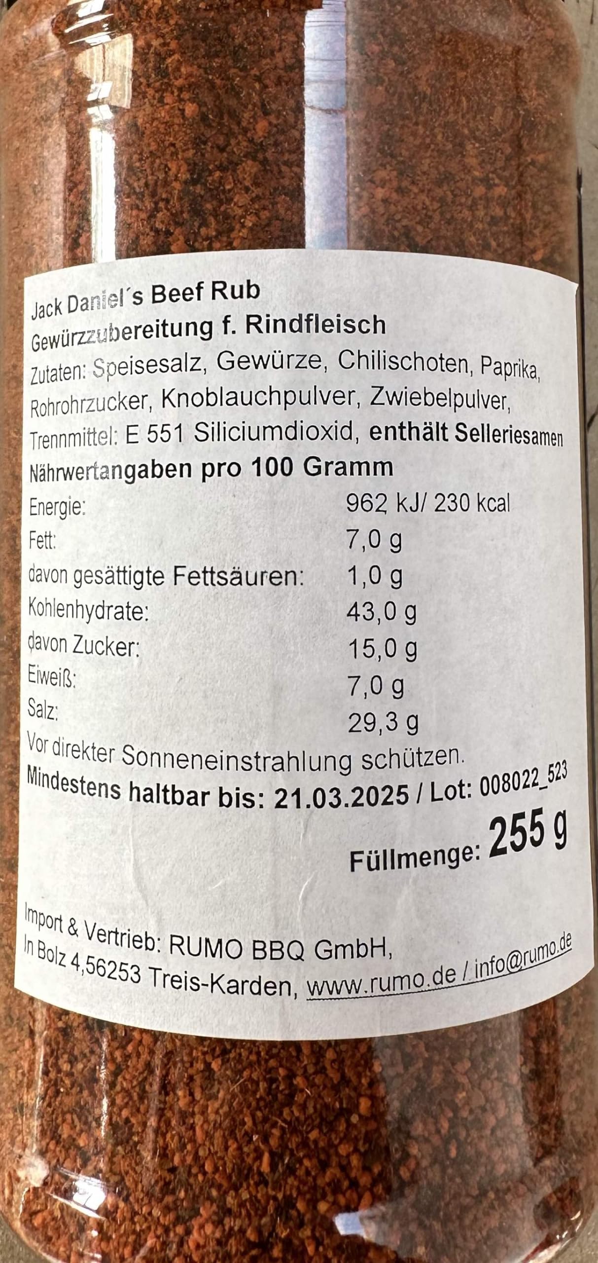 Jack Daniels Seasoning Rub Barbeque Beef, 5 Oz