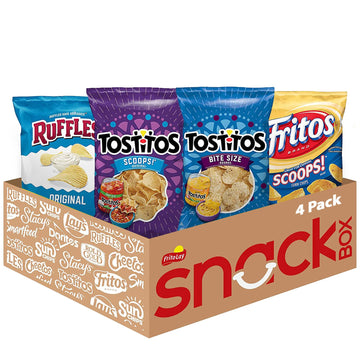 Frito Lay Big Bag Bundle, Dip Chip Variety Pack, (Pack Of 4)