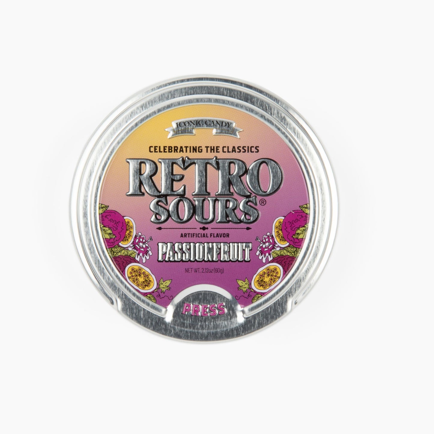 Retro Sours | Hard Tangy Candy | Brought To You By Iconic Candy (3, Passionfruit)