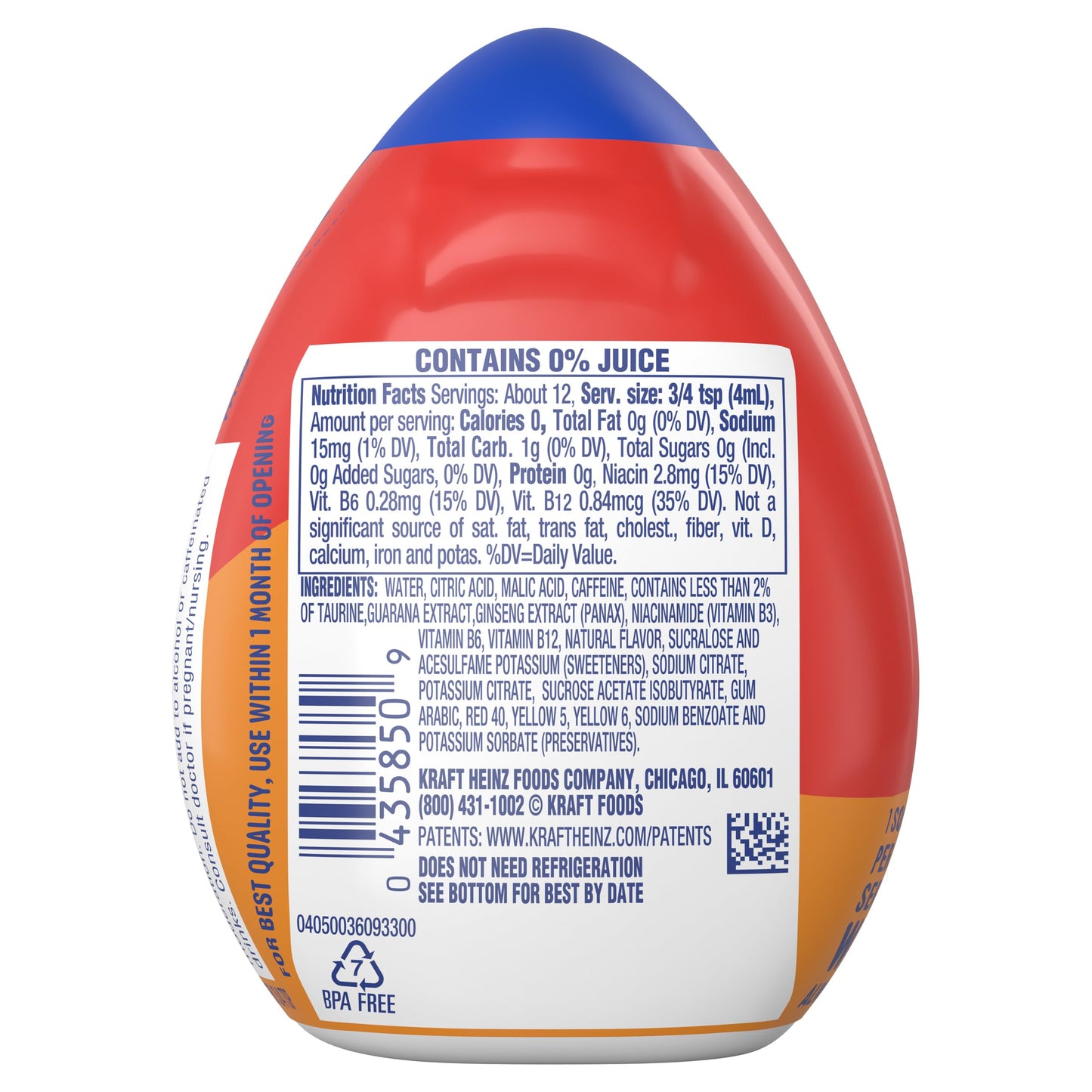 Mio Energy Liquid Water Enhancer, Tropical Fusion Flavor, 1.62 OZ, 6-Pack