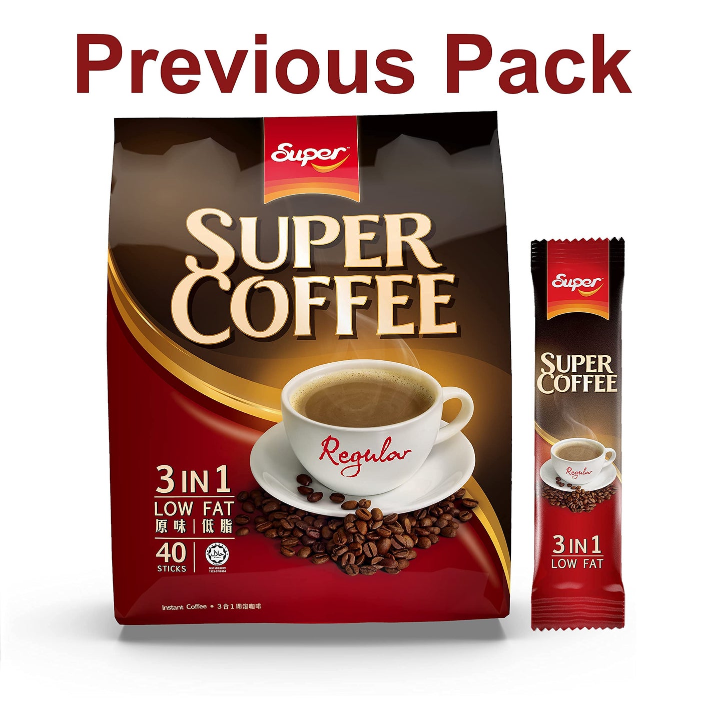 Super Original 3 In 1 Instant Coffee - 800G, 40 Sticks