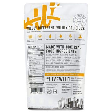 Wildway Banana Nut Keto Granola | Grain-Free Certified Gluten-Free Cereal | Vegan, Low Carb | No Sugar Added | Paleo-Friendly |