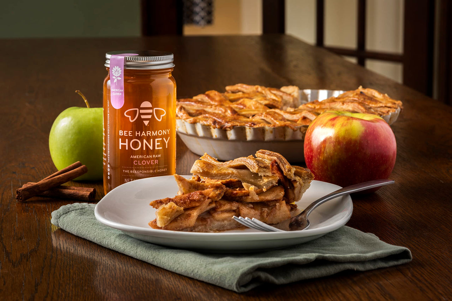 Bee Harmony Honey Variety Pack - 5 Flavors (Clover, Wildflower, Orange Blossom, Berry, Blueberry) - 60 Ounce (12 Ounce Each)