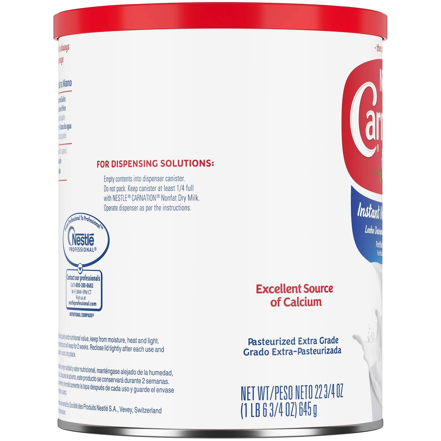 Carnation Instant Non Fat Dry Milk, 22.75 Ounce Can Powdered Milk (Shelf Stable Milk)