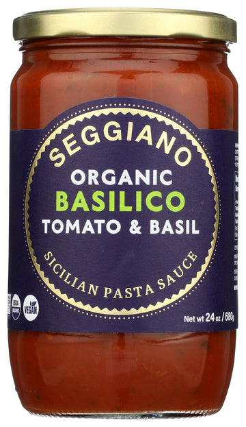 SEGGIANO Organic Basilico Pasta Sauce, 24 OZ