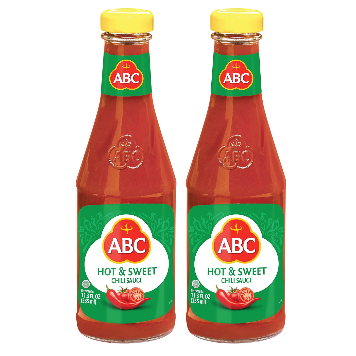Abc Hot Sweet Chili Sauce, Spicy Hot Sauce, Sambal Chili, Dipping Bbq, Indonesian Abc Sauce, 11.3Oz / 335Ml (Pack Of 2)