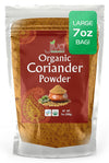 Jiva Organics Organic Ground Coriander Powder - Non-Gmo, Pure - Dhania, Coriander Seeds Ground (7 Ounce Bag)