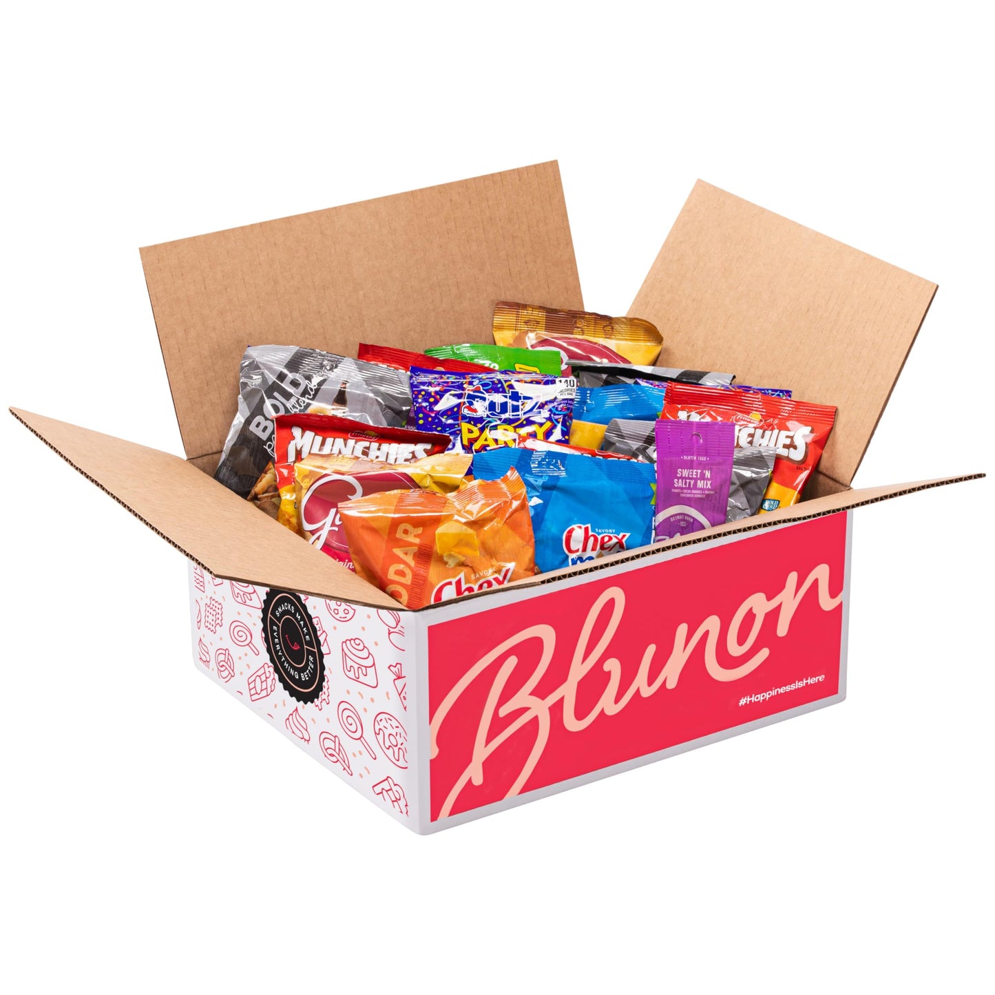 Snacks Variety Pack for Adults - Snack Pack Care Package - Party Mix Snack Mix Chex Mix Individual Packs Bulk Assortment (32 Pac