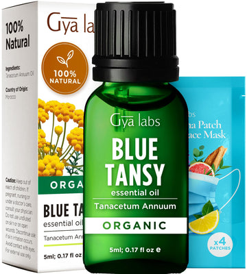 Gya Labs Organic Blue Tansy Essential Oils For Skin - 100% Pure Therapeutic Grade Blue Tansy Oil For Diffuser, Relaxation & Slee